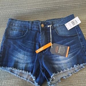 Jag Jeans Blue Jean Shorts with Embellished Hem